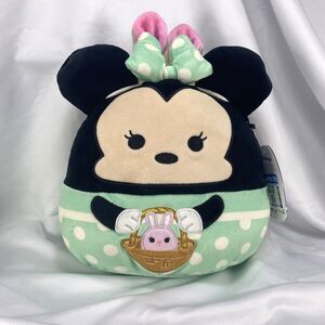 Disney Squishmallow Minnie with Bunny Ears 8" Kellytoy Plush Easter
